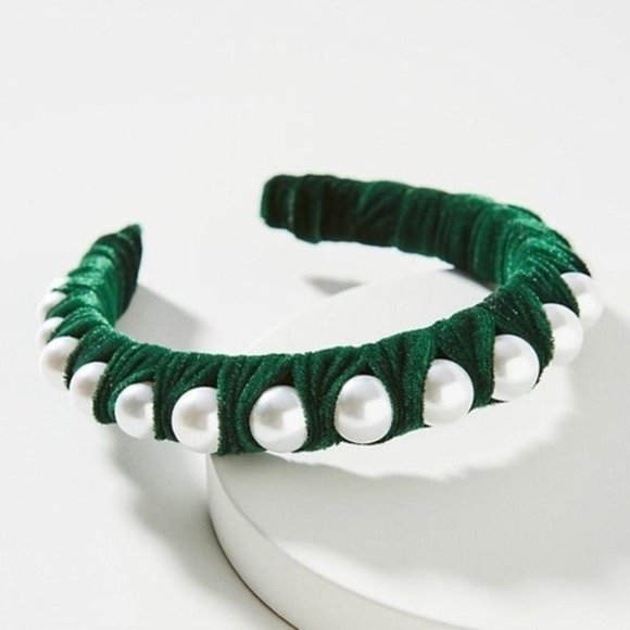 Anthropologie Accessories - NWT Anthropologie Green Pearl Headband